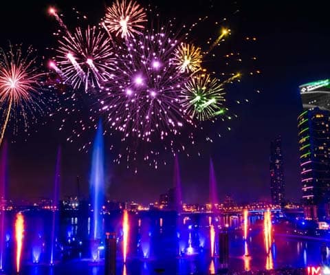 UAE National Day with Fireworks